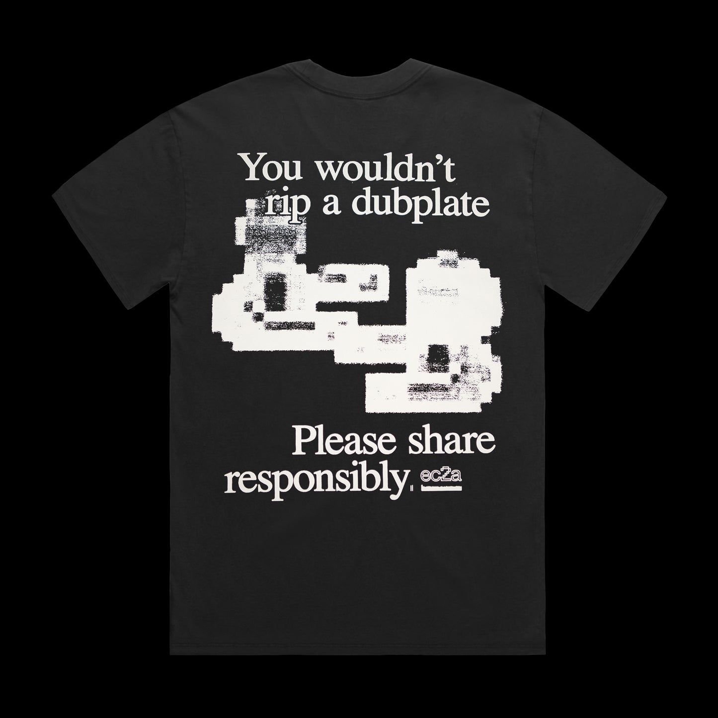 "Piracy" Tee - Faded Black