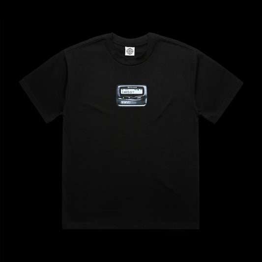 "Pager" Tee - Black
