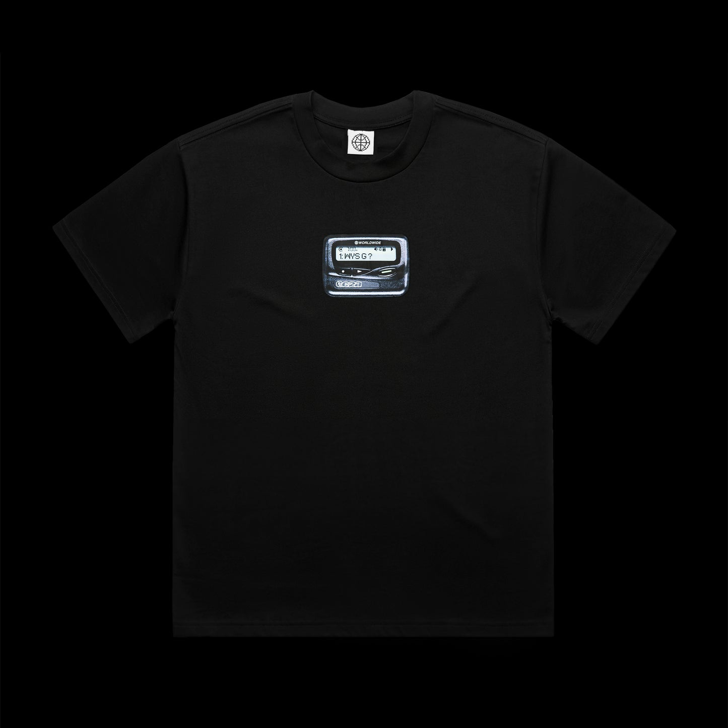Pager Tee - Black