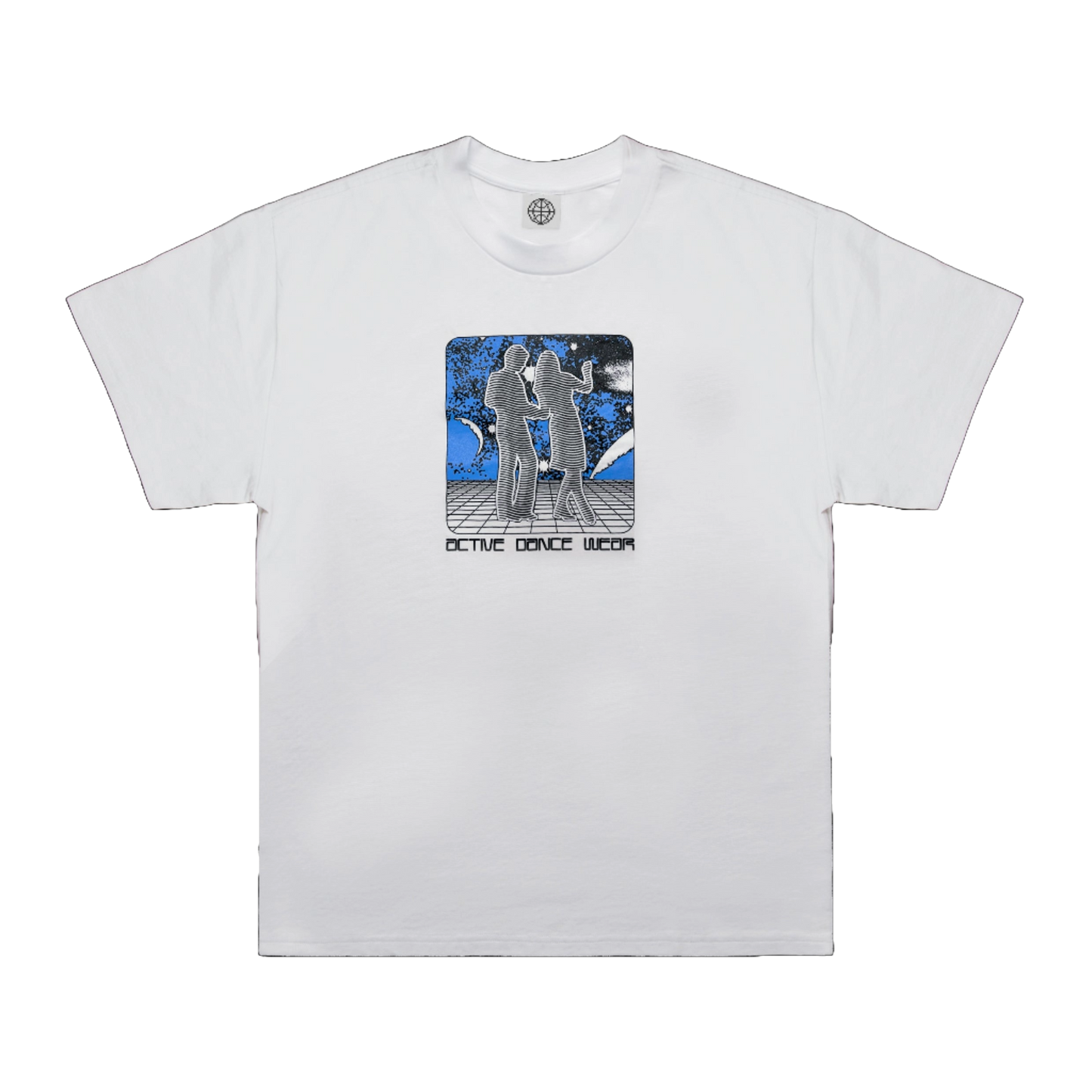 Active Dance Wear Tee - Stone Wash White