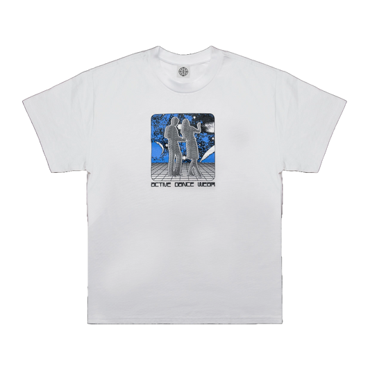 Active Dance Wear Tee - Stone Wash White