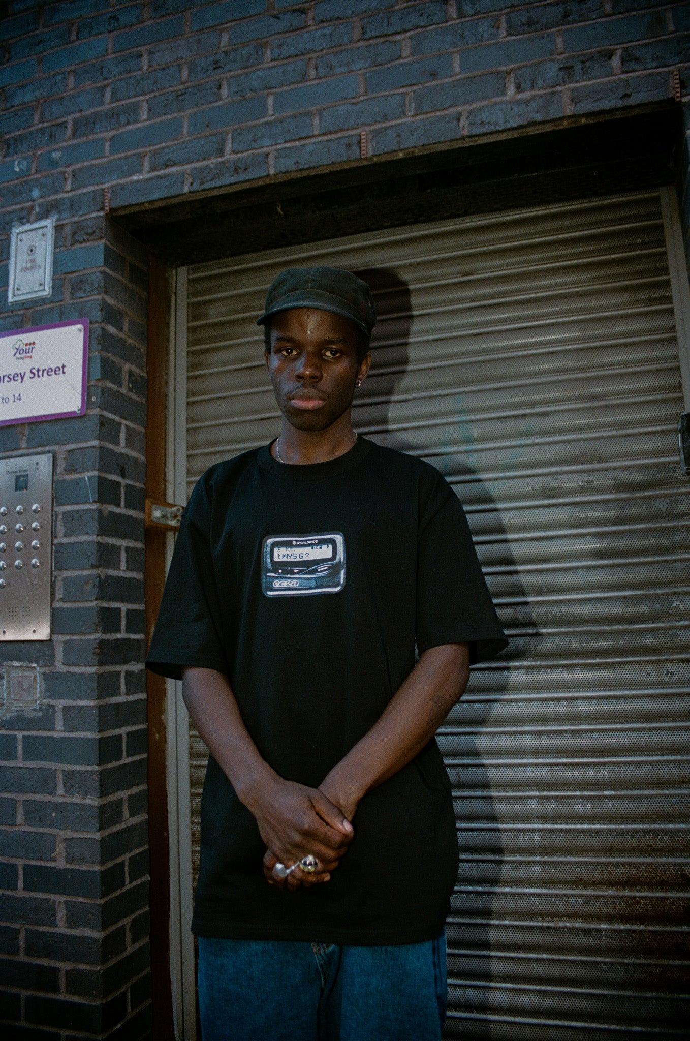 Pager Tee - Black