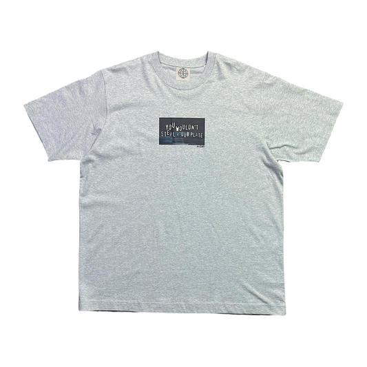 "Piracy. It's A Crime Tee" - Heather Grey