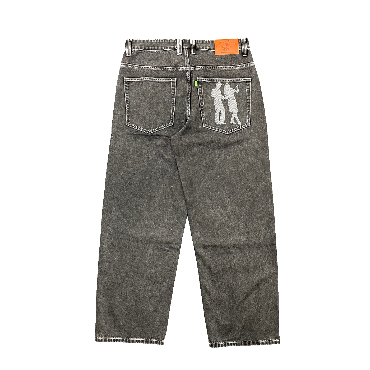"Dancing People" Denim Jeans - Black