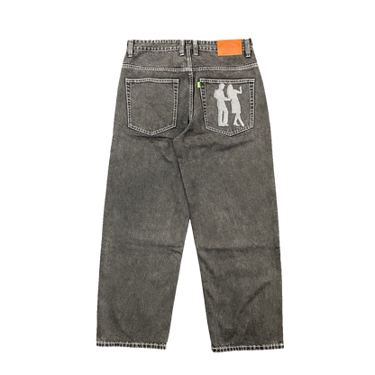 "Dancing People" Denim Jeans - Black