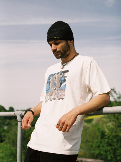 "Active Dance Wear" Tee - Stone Wash White
