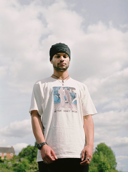"Active Dance Wear" Tee - Stone Wash White